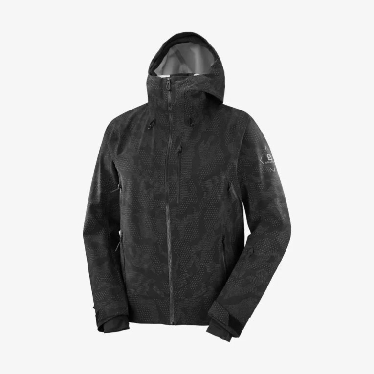 Black Salomon Outlaw 3L Shell Men's Ski Jackets | PH 96132E